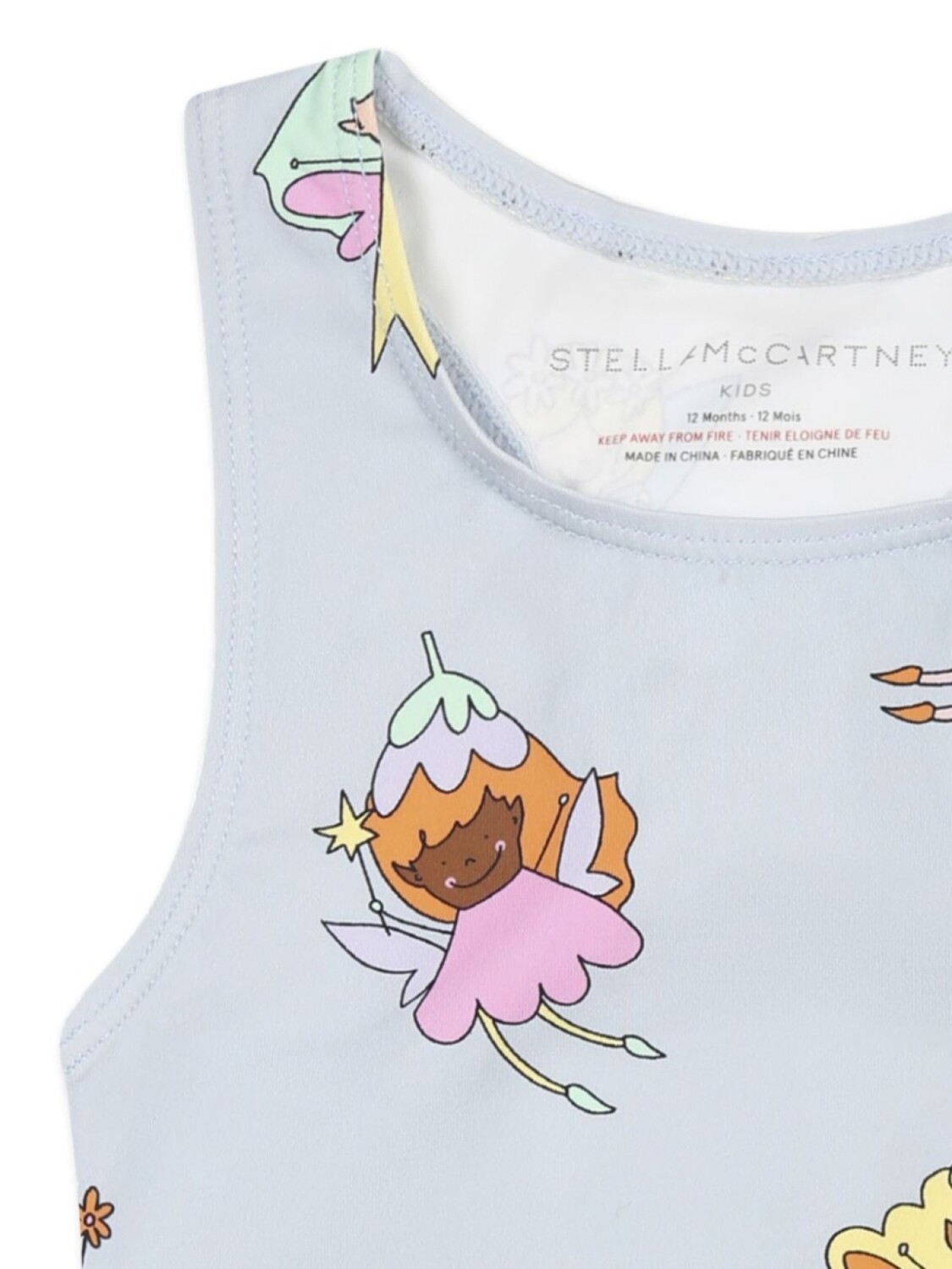 Купальник с графическим принтом Stella McCartney Kids, синий — фото 3