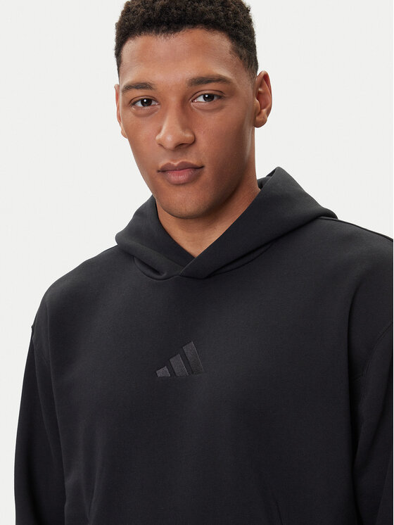 Свитшот loose fit ALL SZN Fleece IX1253 Adidas, черный — фото 4