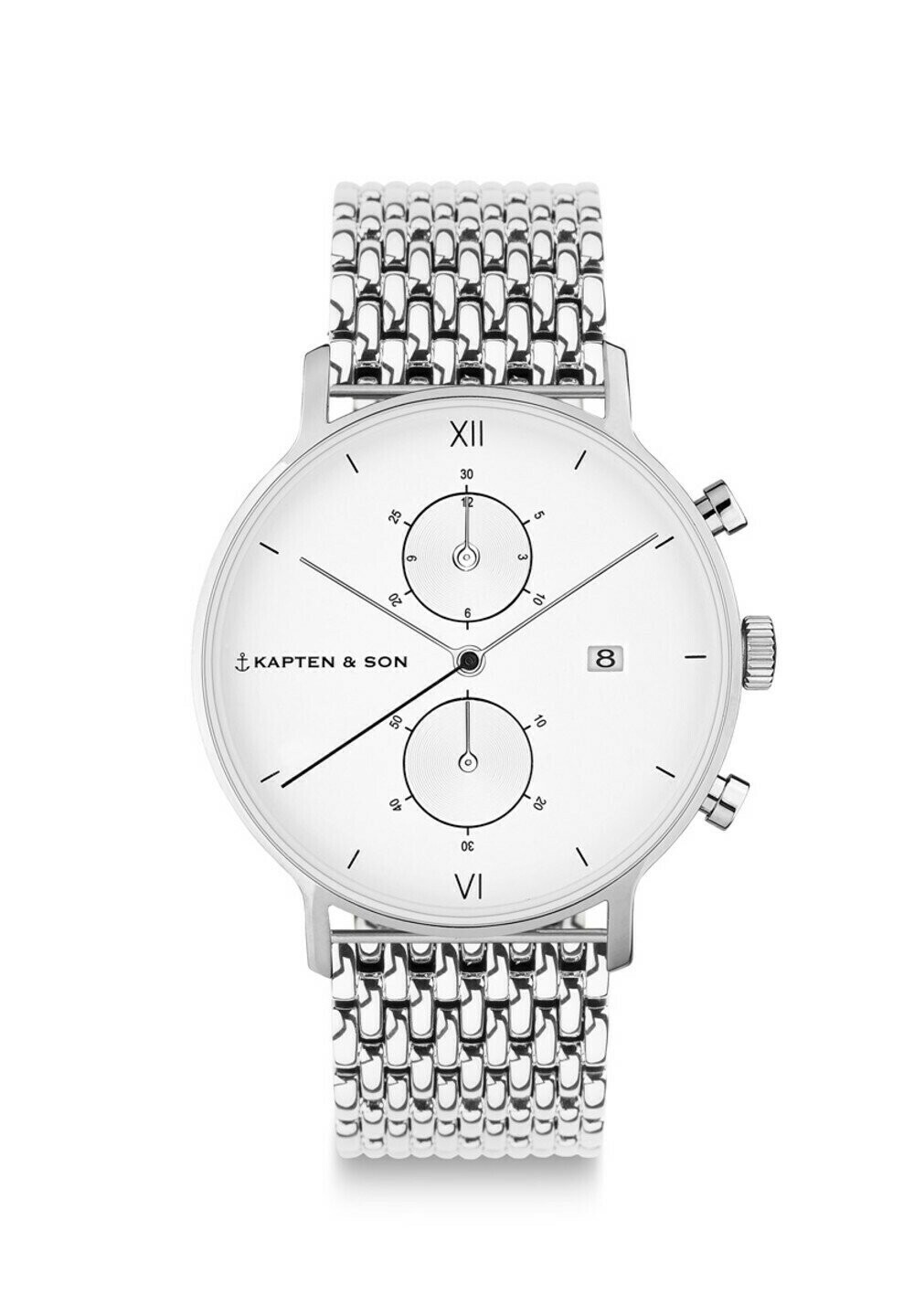 

Хронограф Chrono Small Kapten & Son, цвет silver coloured white