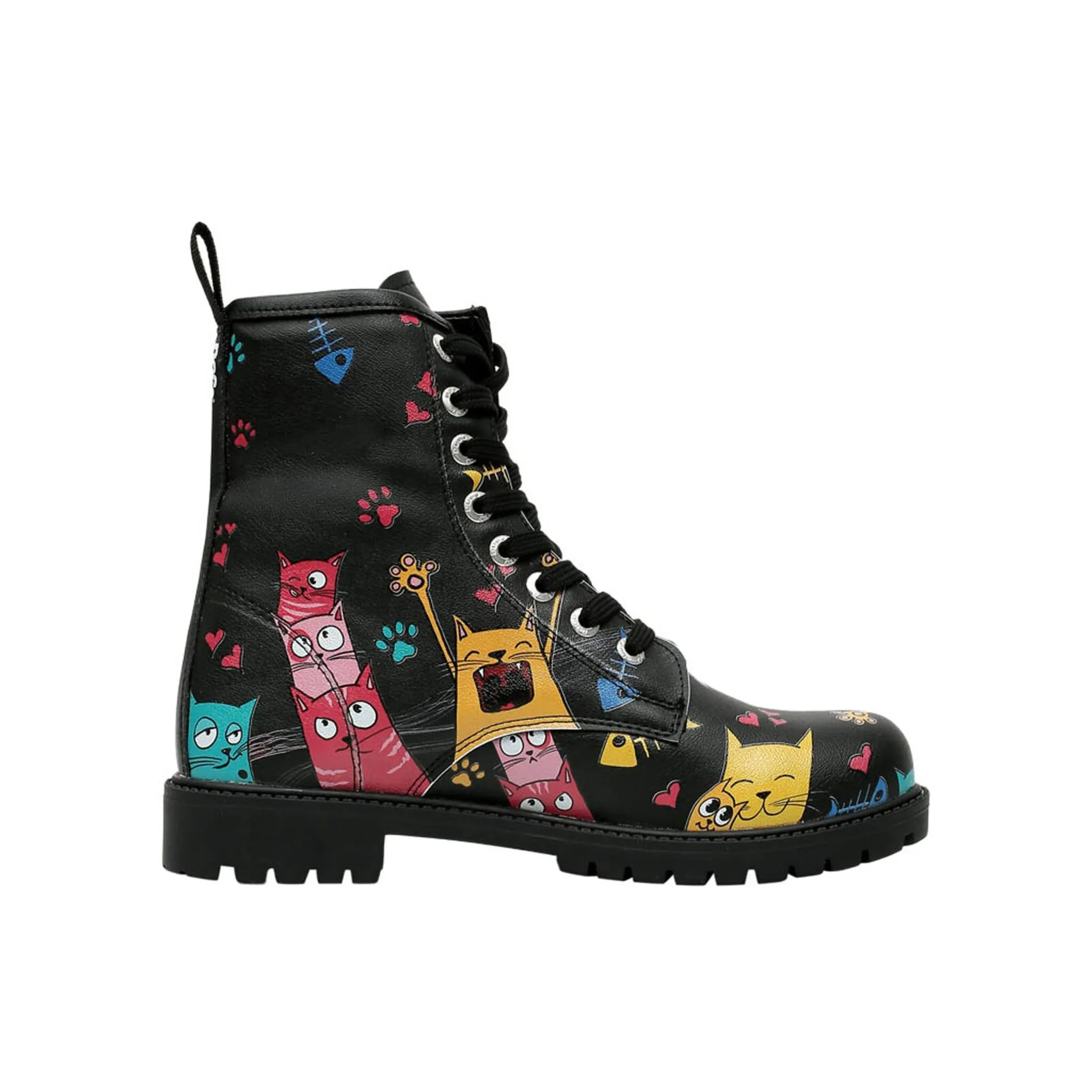 Ботинки на шнуровке DOGO "Женские черные длинные сапоги Go Back To Be Yourself 36 Women's Boots", веганский, зеленый — фото 3