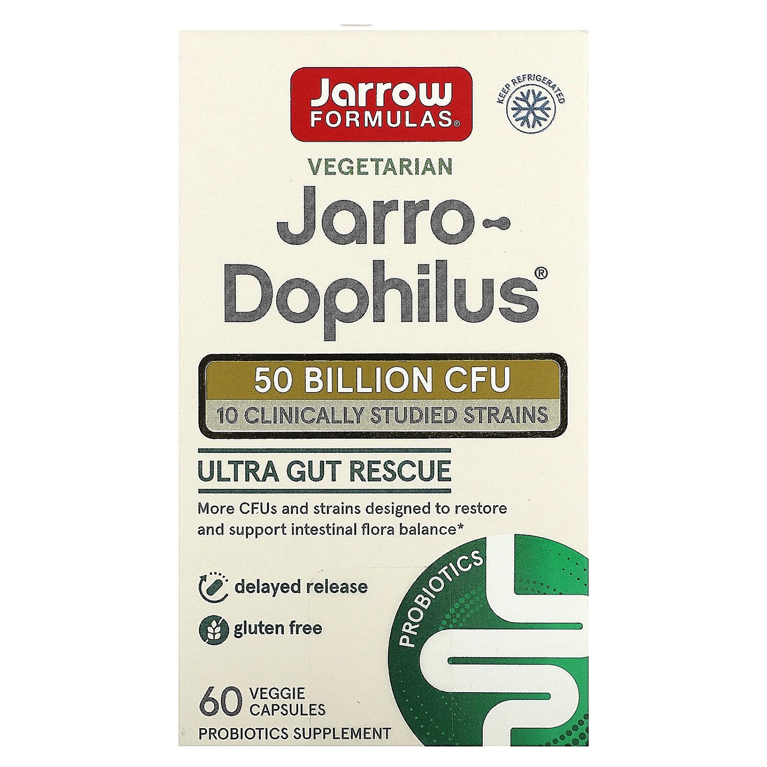 

Добавка Jarrow Formulas Jarro-Dophilus, 60 растительных капсул