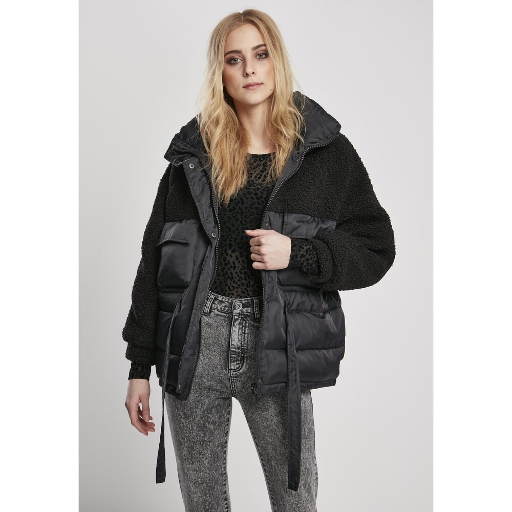 

Куртка Urban Classics Sherpa Mix Puffer, черный