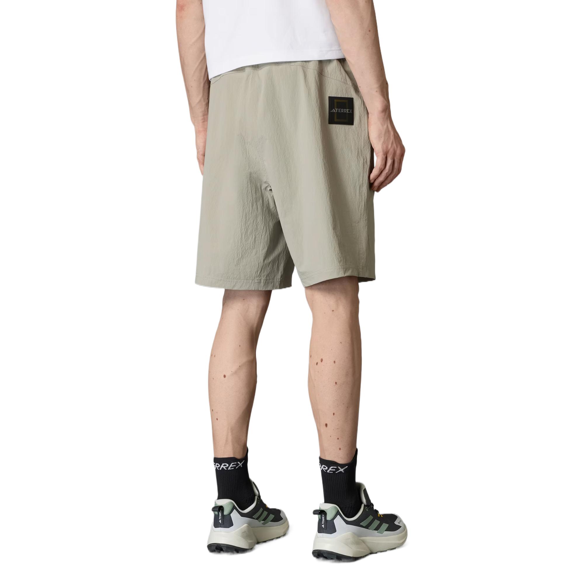 Повседневные шорты мужские gray beige Adidas, серо-бежевый — фото 2