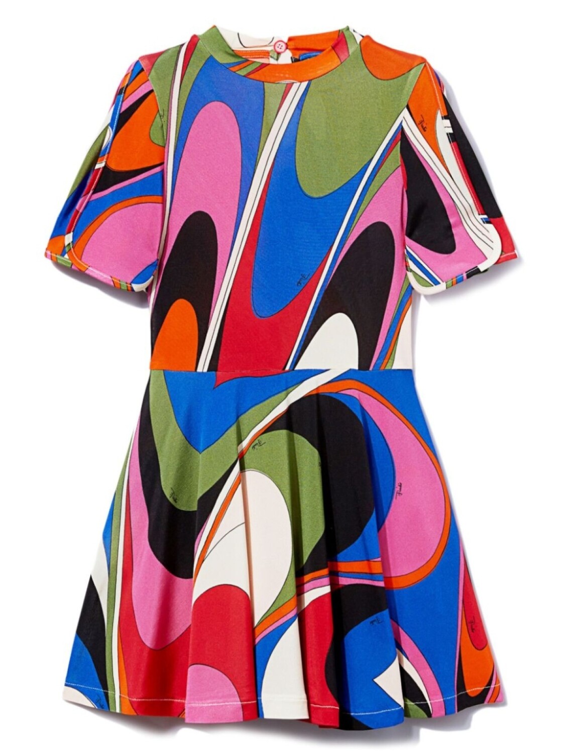 

PUCCI Junior платье с принтом Онде, розовый