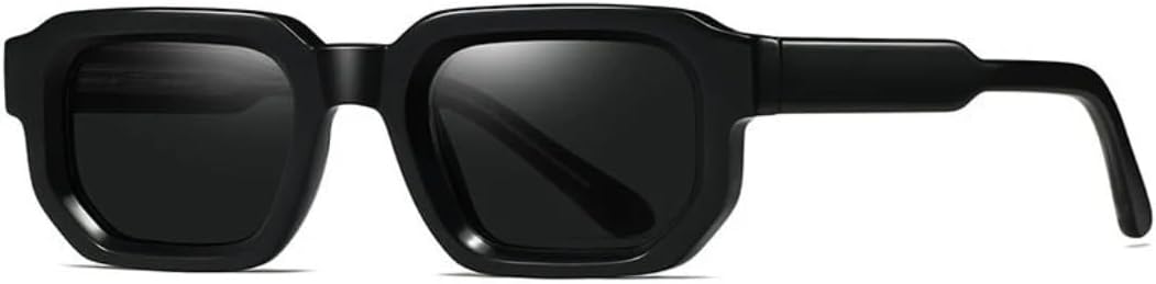 

Ретро прямоугольные женские солнцезащитные очки класса люкс, модные темно-зеленые оттенки с защитой от УФ-излучения UV400, трендовые мужские очки в стиле панк VRTRFFTR, Black Grey