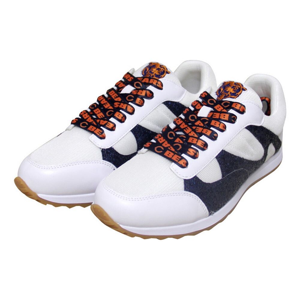 Женские блестящие кроссовки Cuce White Chicago Bears, цвет Brs White