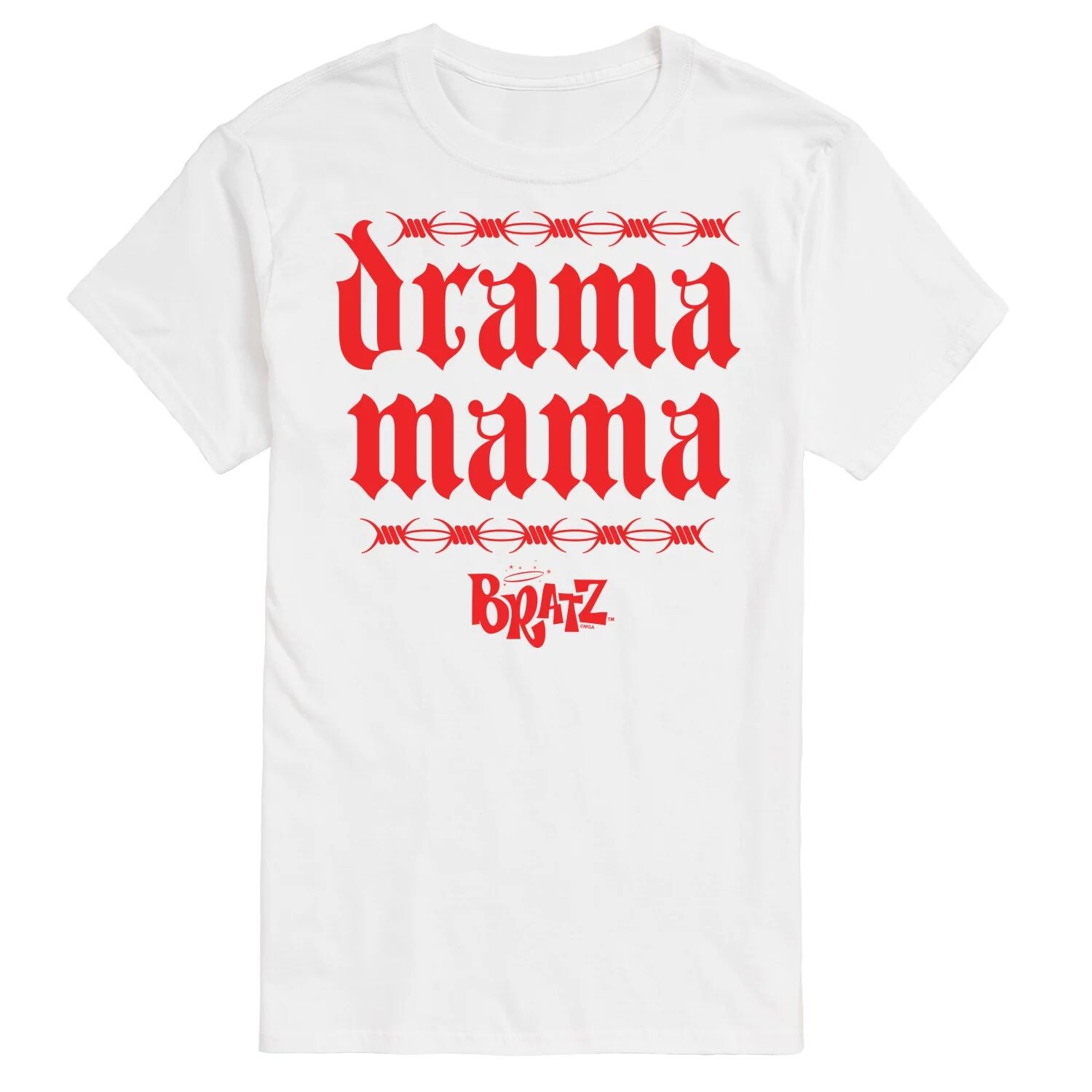 

Футболка с рисунком Big & Tall Bratz Drama Mama License, белый