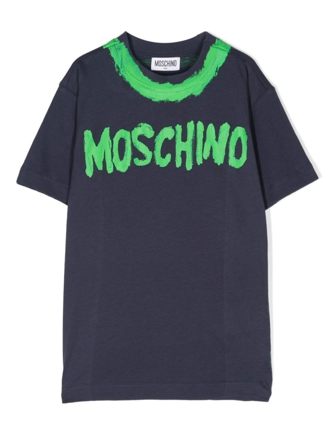 

Moschino Kids футболка с логотипом, синий