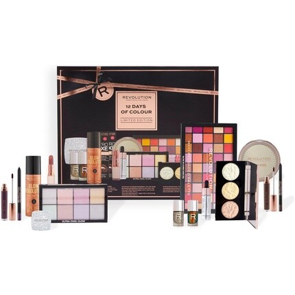 

Makeup Revolution 12 Days Of Colour Limited Edition Адвент-календарь Бронзовый Kedoucha