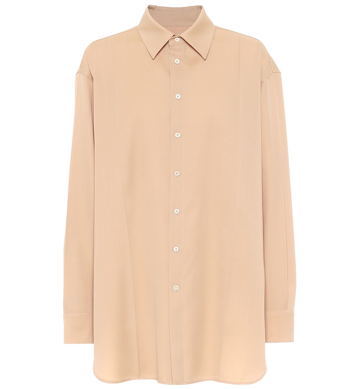 

Рубашка из шерсти и габардина Jil Sander, Dark Beige