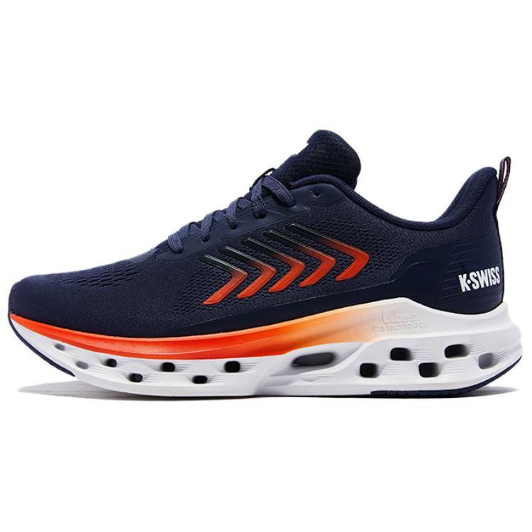 

Кроссовки мужские KSWISS Low Top, цвет морской волны K·SWISS, 419-Marine Blue/Flame Red/White