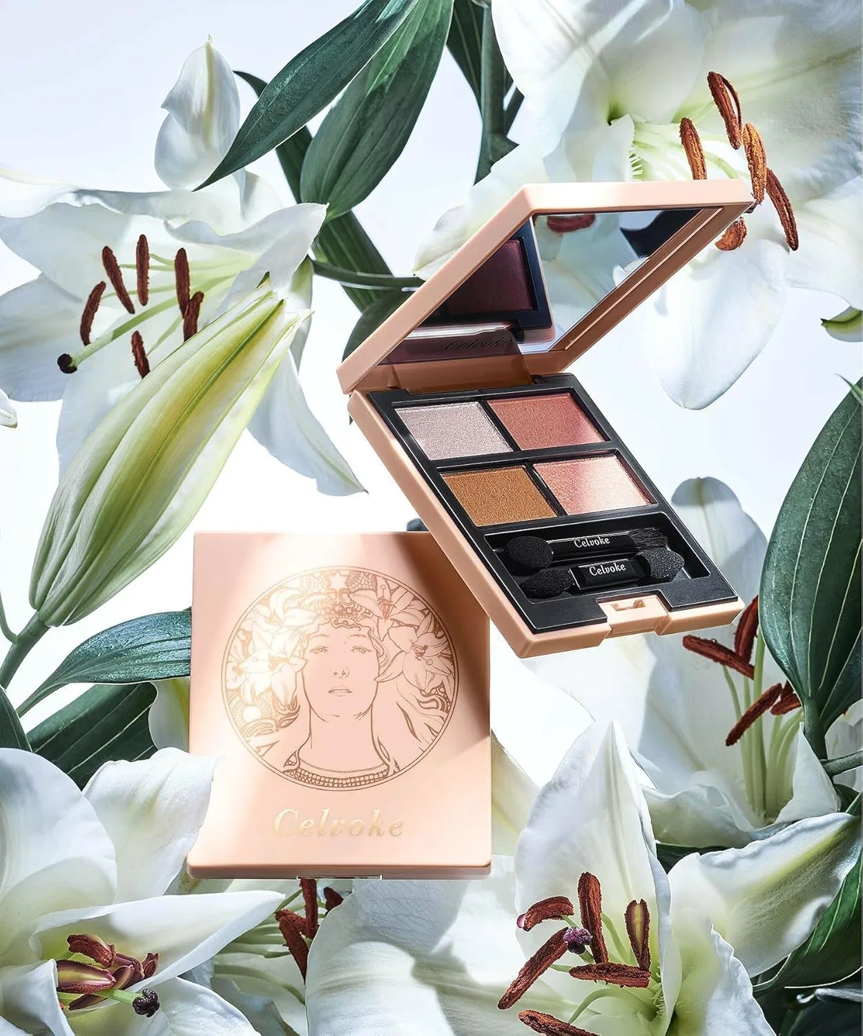 Тени для век Celvoke Vatique Eye Palette EX15 Sensual Gaze, 4 цвета — фото 2