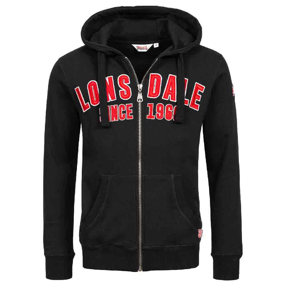 

Толстовка Lonsdale Paignton Full Zip, черный