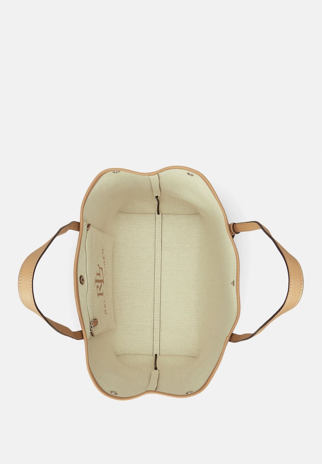 

Сумка Weekender PEBBLED LEATHER LARGE EMERIE TOTE BAG Ralph Lauren, коричневый