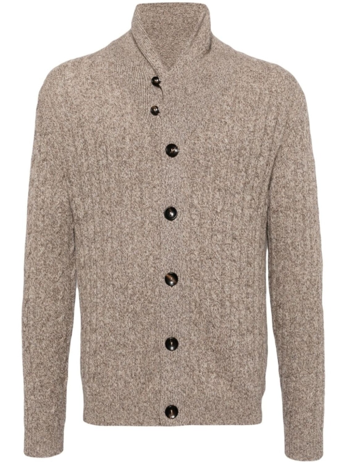 

N.Peal кашемировый кардиган Garrick Shawl, нейтральный цвет