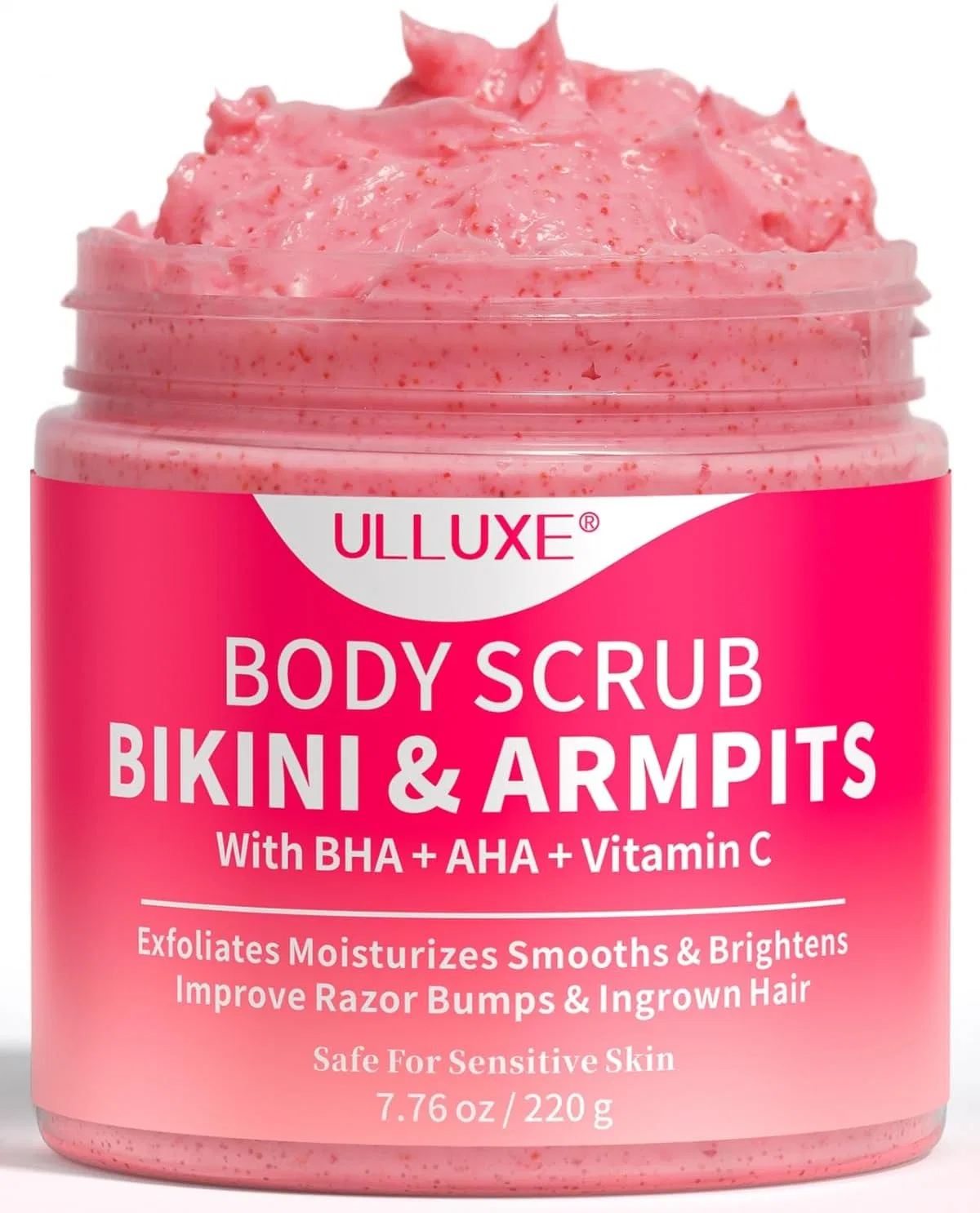 Скраб для тела с AHA, BHA и витамином C, Ulluxe, 7.5 унций
