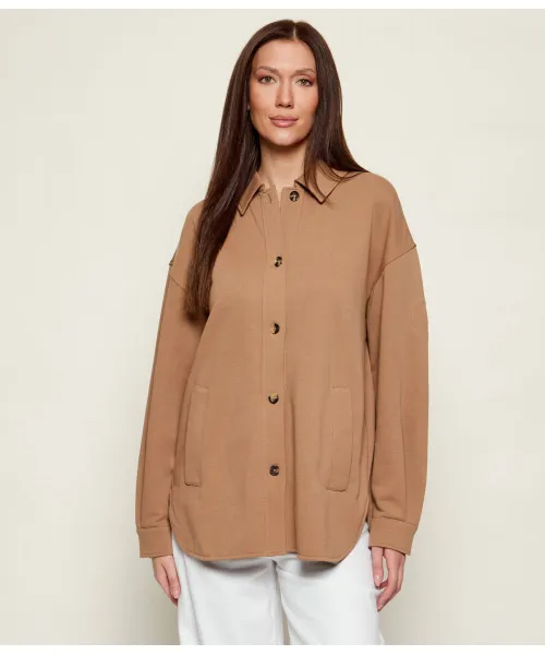 

Толстовка с запятой Oversize fit Mm, коричневый