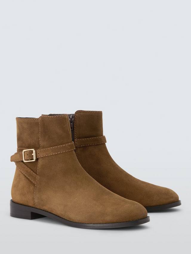 Paso Suede ботильоны для верховой езды с пряжкой и шлейкой John Lewis, Tan — фото 3