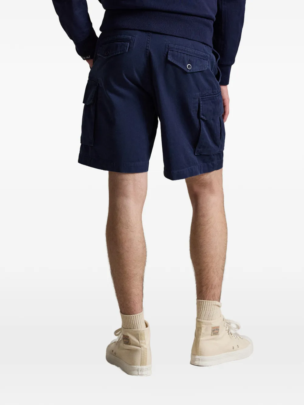 Шорты из саржи с карманами карго Polo Ralph Lauren, синий — фото 4