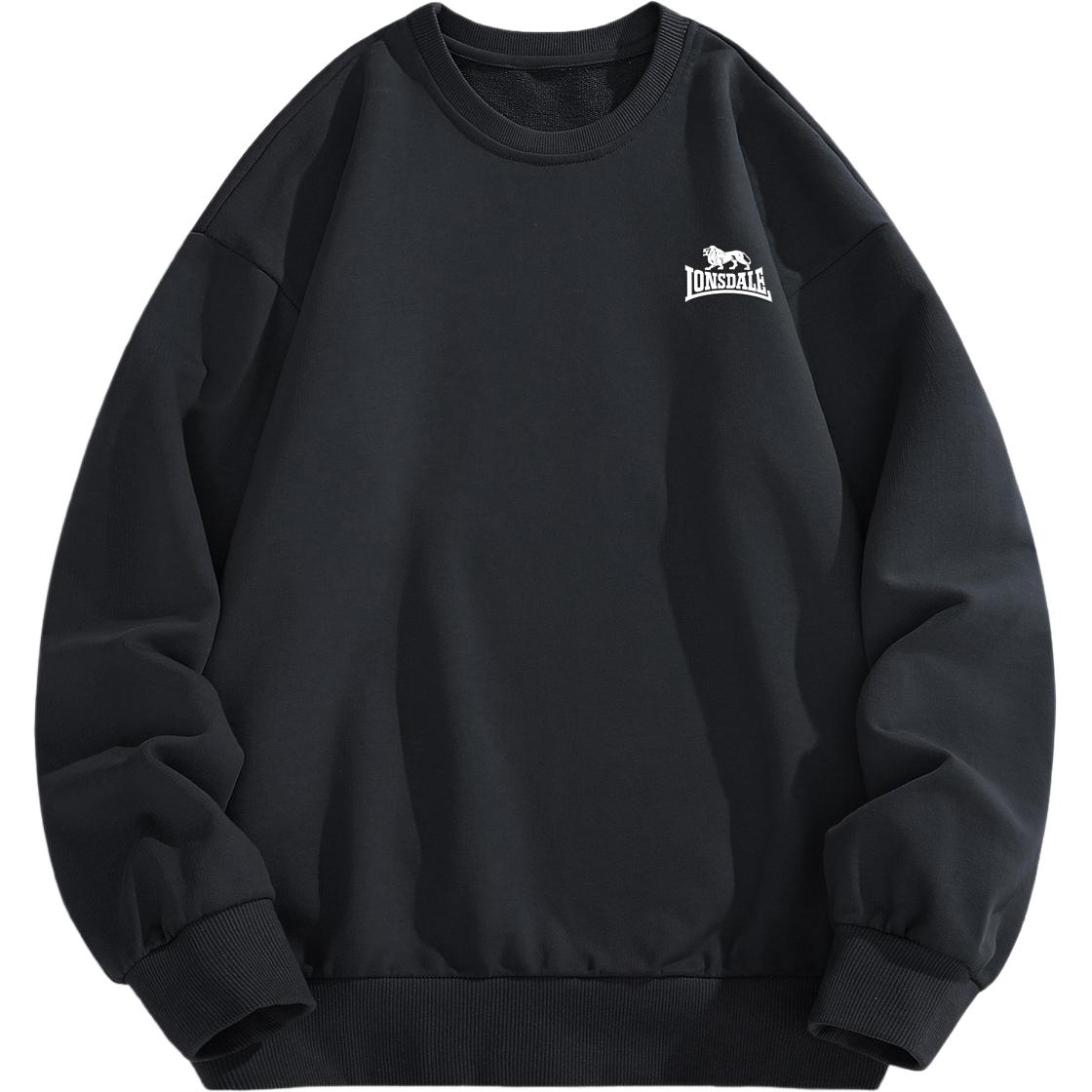 

Свитшоты Unisex Crew Neck Moderate Regular LONSDALE, черный[fleece-lined upgraded]