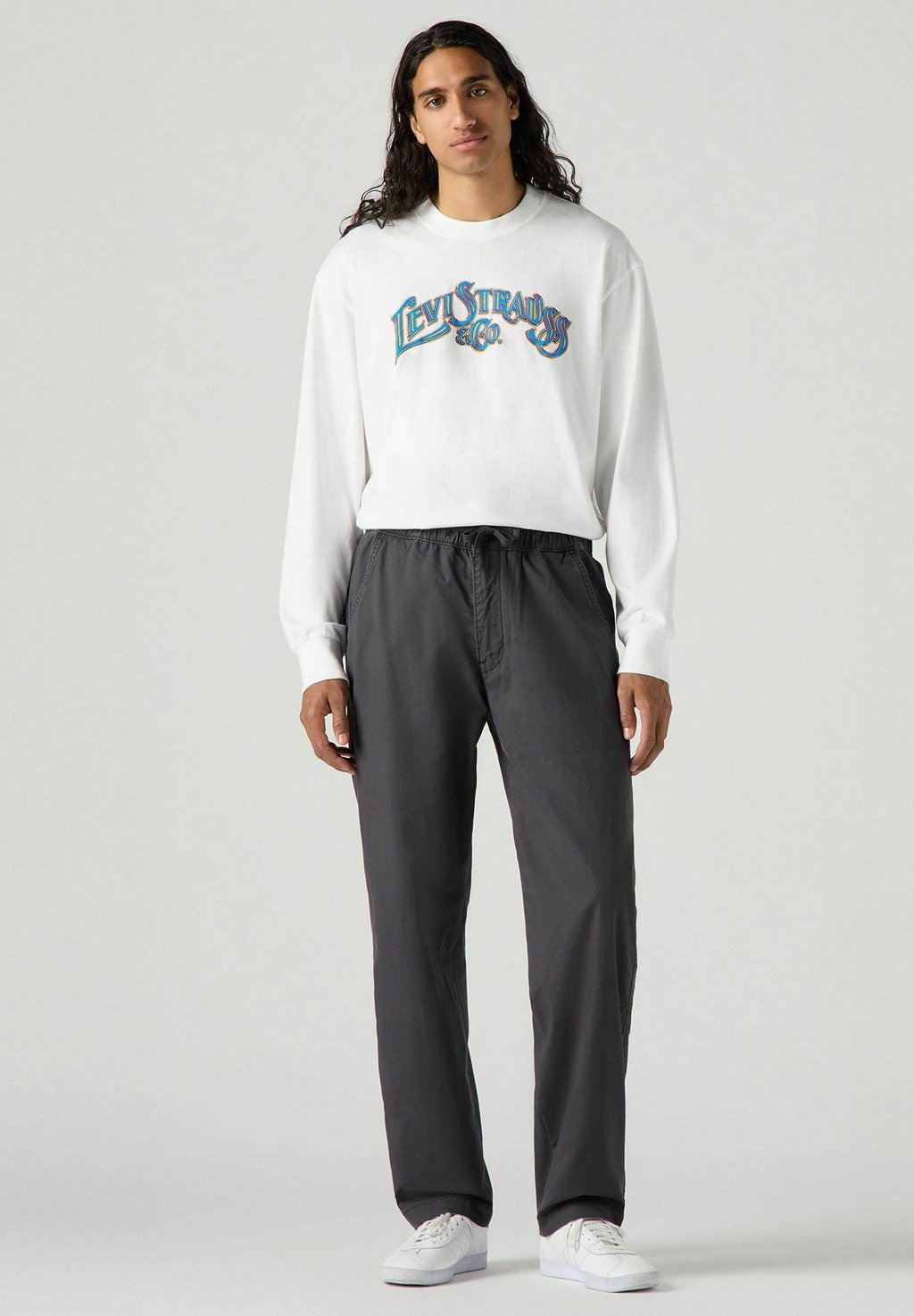 

Брюки XX CHINO EASY RELAXED COTTON LINEN PANTS Levi's, темно-серый