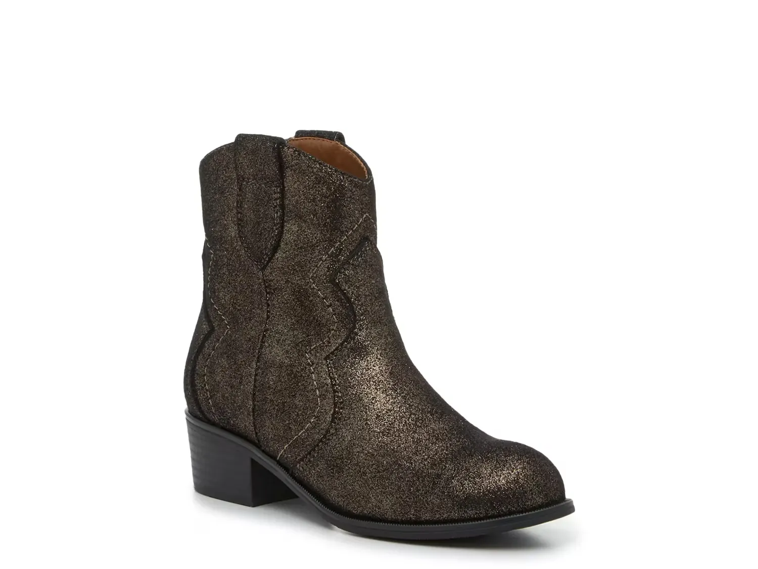 

Ковбойские сапоги - детские Steve Madden, Black/Bronze Glitter
