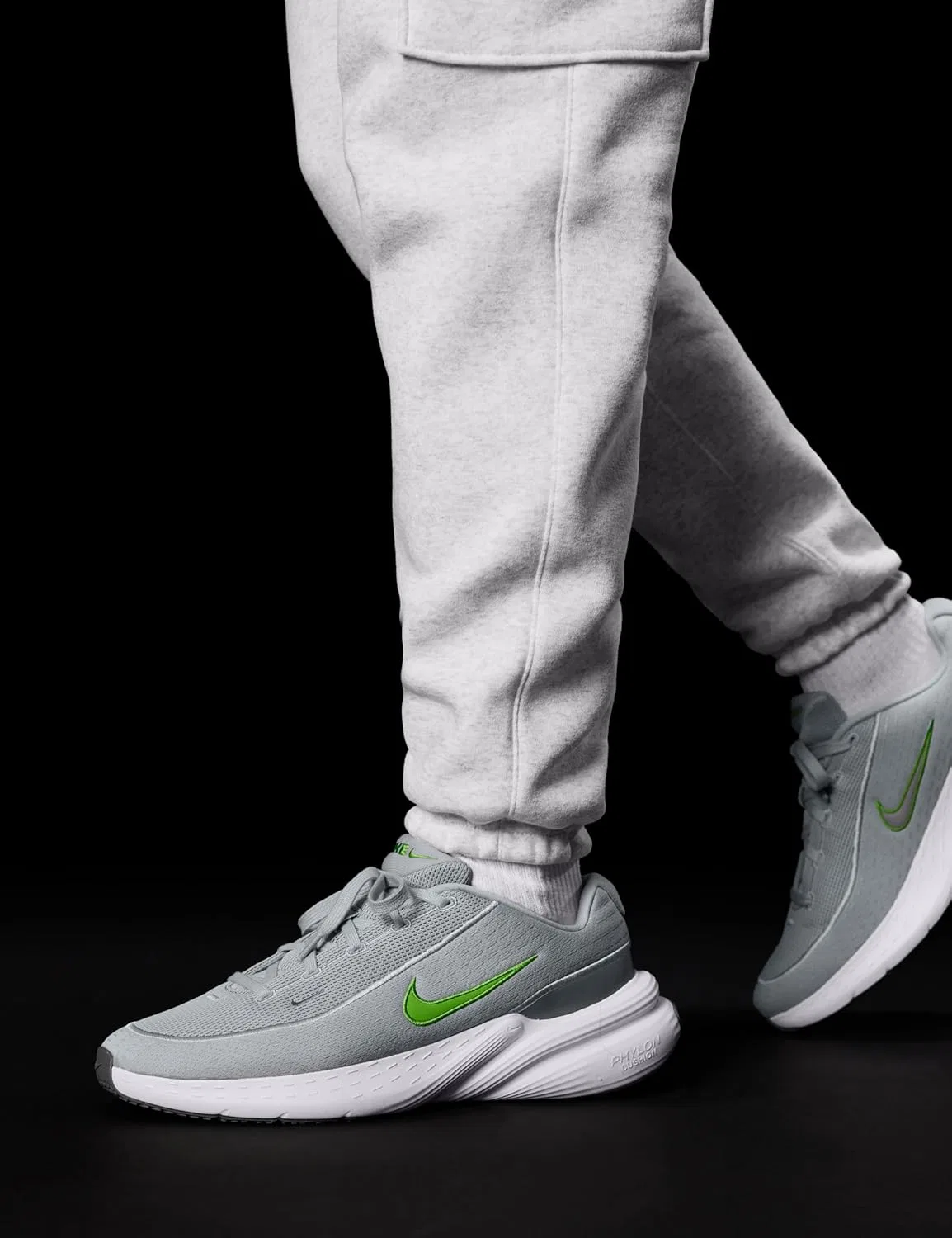Мужские кроссовки Nike Uplift ScSneaker, Lt Smoke Grey Mean Green White — фото 2