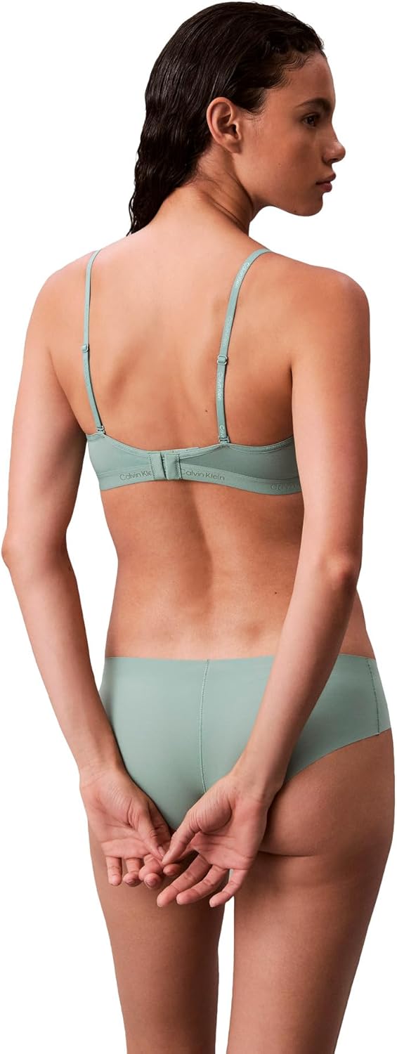 Женский бюстгальтер-бралетт Calvin Klein Form to Body с легкой подкладкой и треугольными чашечками, Charming Green — фото 4