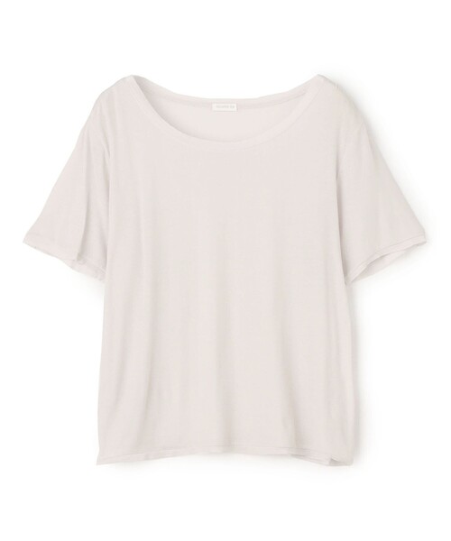 

Футболка с круглым вырезом, ребристый трикотаж из марли GALERIE VIE, светло-серый