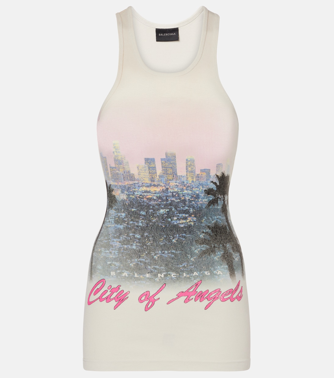 

Хлопковая майка City of Angels Balenciaga, Dirty White