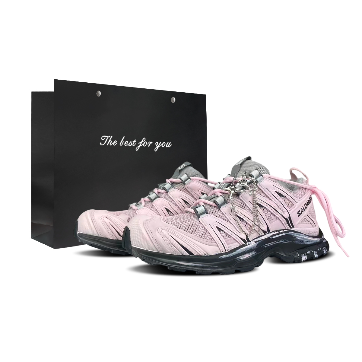 

SALOMON Кроссовки для трейлраннинга и тренировок XA PRO 3D Cushioning Support Low top Unisex Black Pink