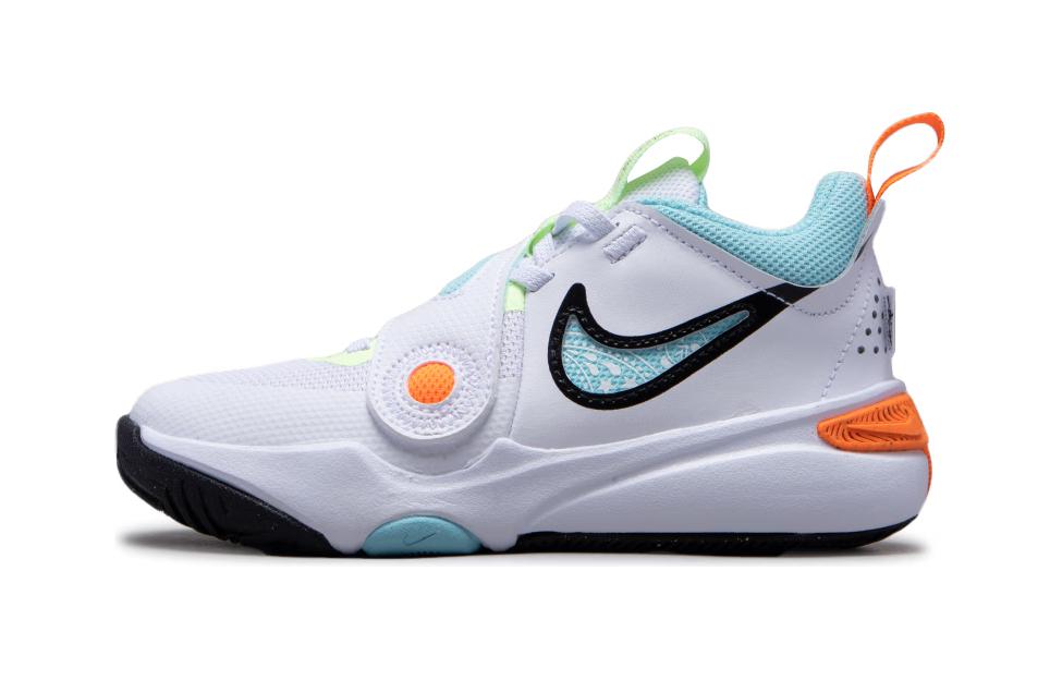 

Кроссовки Team Hustle D11 PS 'CHBL' Nike, синий/белый/оранжевый