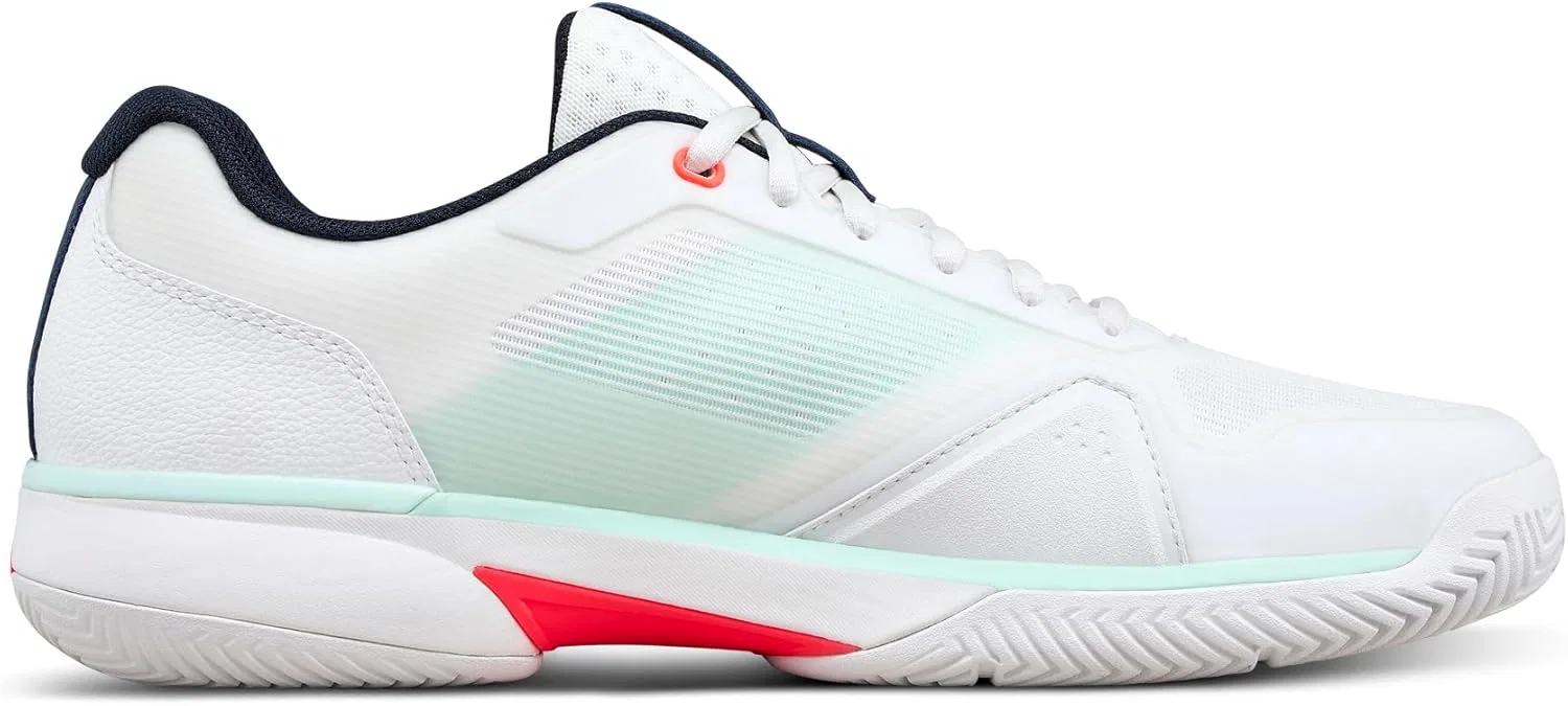 Кроссовки теннисные Wilson Rush Lite 5, White/Bay/Fiery Coral — фото 2