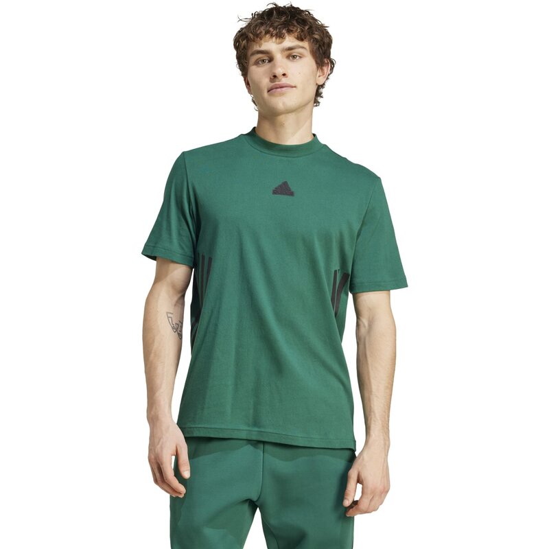 Футболка Future Icons с тремя полосками Adidas, цвет cgreen — фото 2