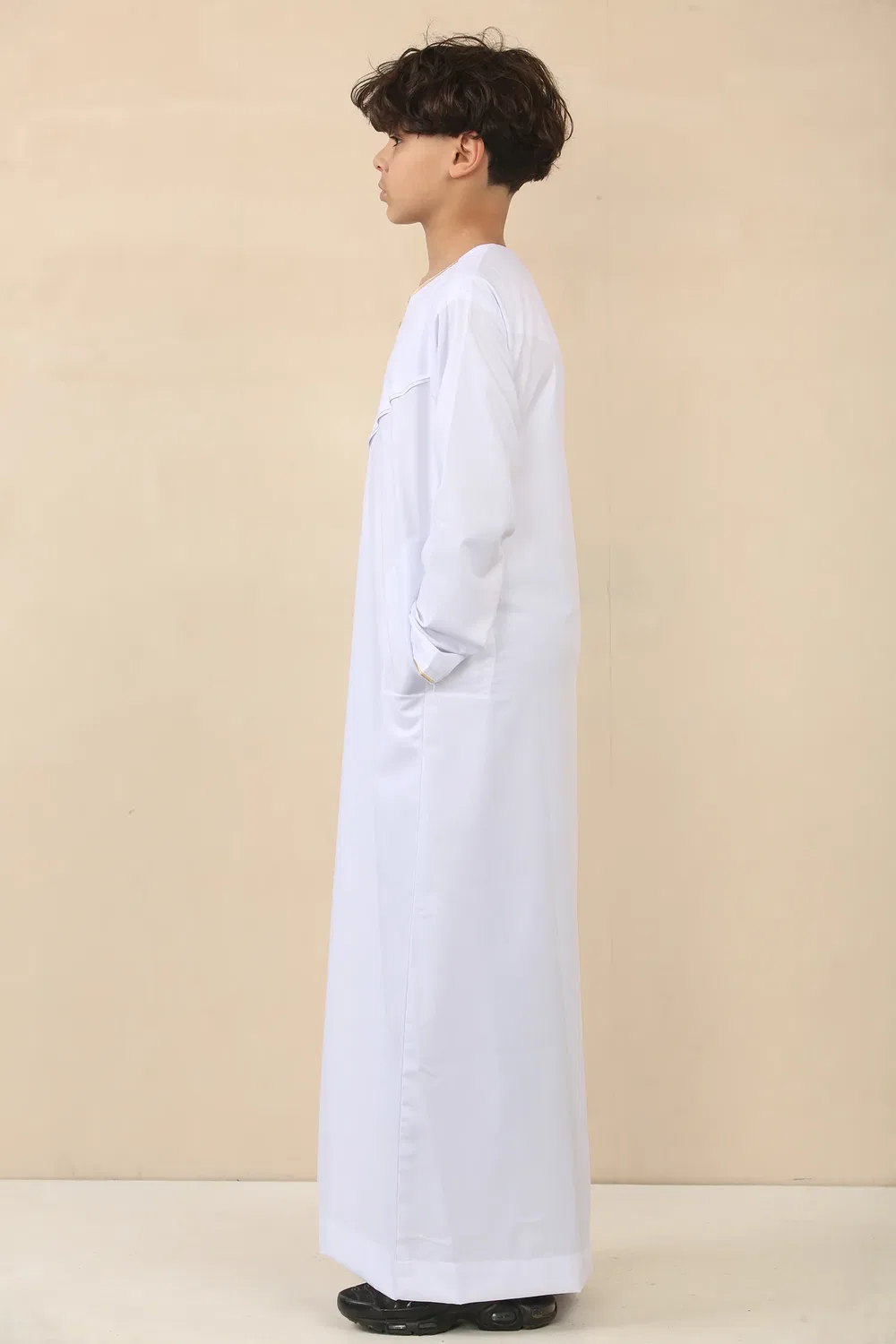 Arabic Thobes Детский белый халат Jubba в Омане для мальчиков из Саудовской Аравии в честь праздника Ид-Тобе — фото 2
