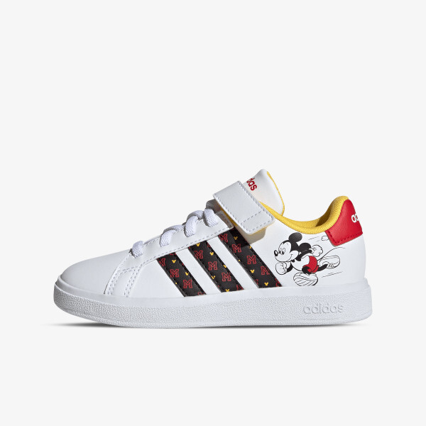 

Кроссовки x Disney Grand Court Микки на липучке Adidas, белый