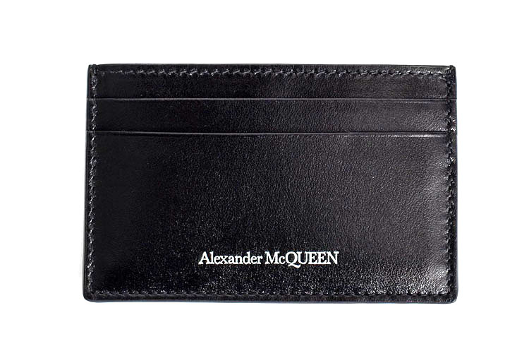 

Alexander McQueen Кожаный картхолдер унисекс черный