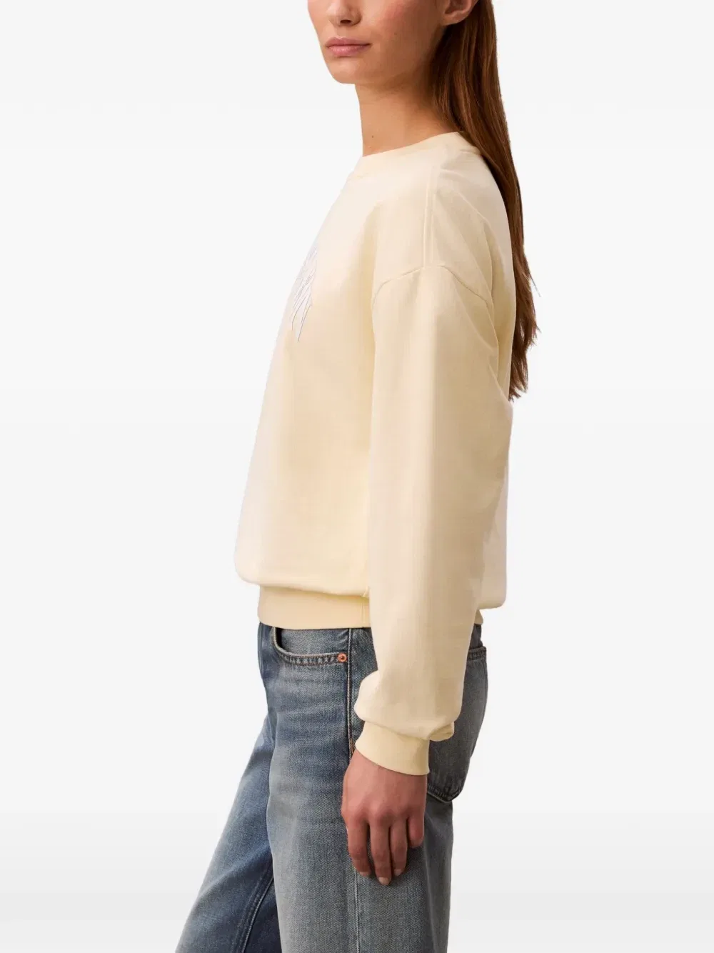 Свитшот с логотипом команды колледжа Calvin Klein, желтый — фото 4