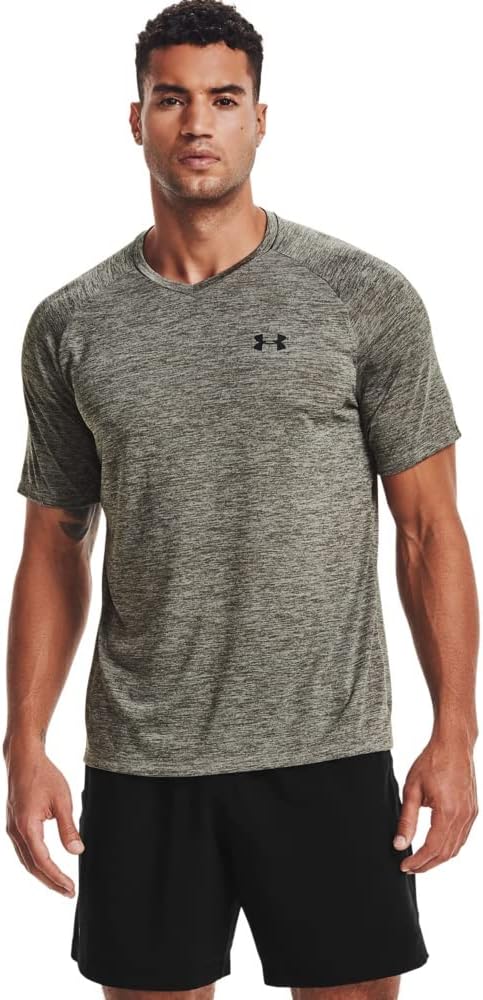 

Футболка Under Armour Mens Tech 2.0 с V-образным вырезом и коротким рукавом, Victory Green (369)/Black, Черный, Футболка Under Armour Mens Tech 2.0 с V-образным вырезом и коротким рукавом, Victory Green (369)/Black