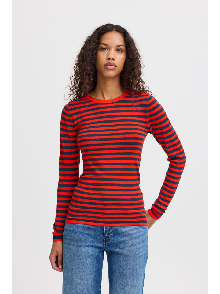 

Пуловер ICHI Strickpullover IHDIANE LS 20121496 moderner Strickpullover in