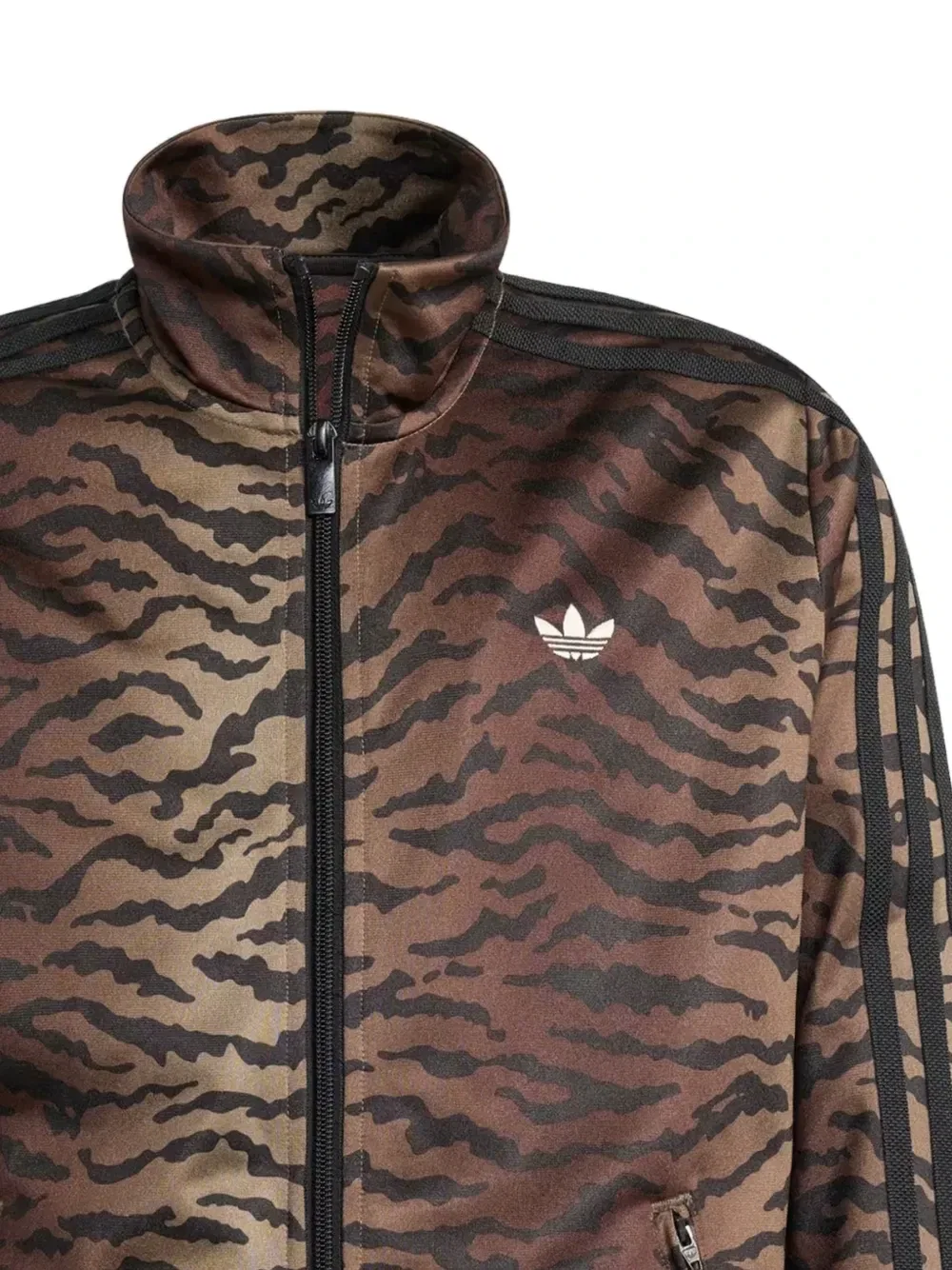 Спортивная куртка Firebird с анималистичным принтом Adidas Kids, коричневый — фото 2