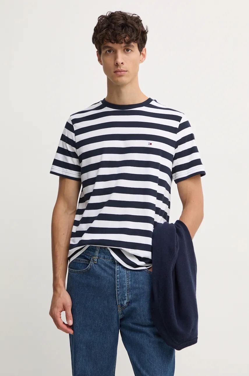 

Хлопковая футболка Tommy Hilfiger, темно-синий