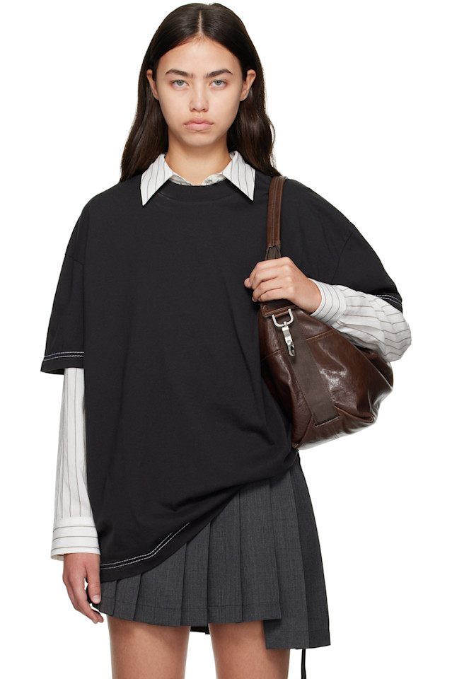 

Acne Studios Черная футболка с логотипом