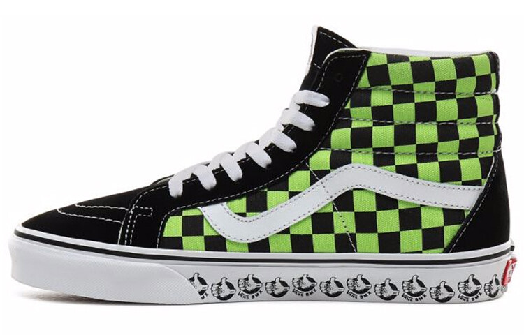

Кроссовки Vans Bmx Sk8-Hi Reissue Black Sharp Green, Черный, Кроссовки Vans Bmx Sk8-Hi Reissue Black Sharp Green