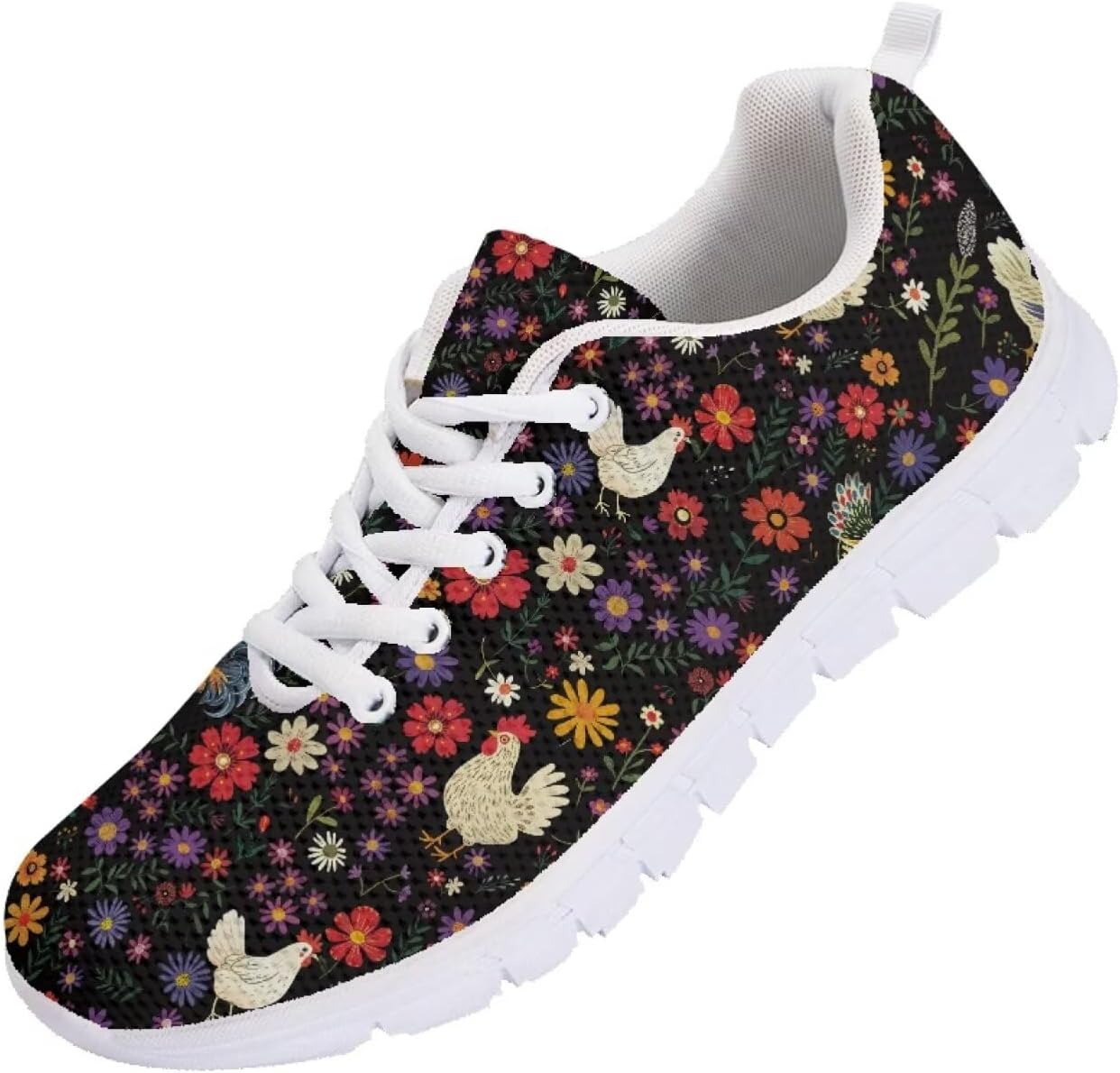 

Женские кроссовки для бега, обувь для путешествий и прогулок, мужские стильные кеды, легкие для тенниса и спортивных занятий Getelinseng, Rooster Floral