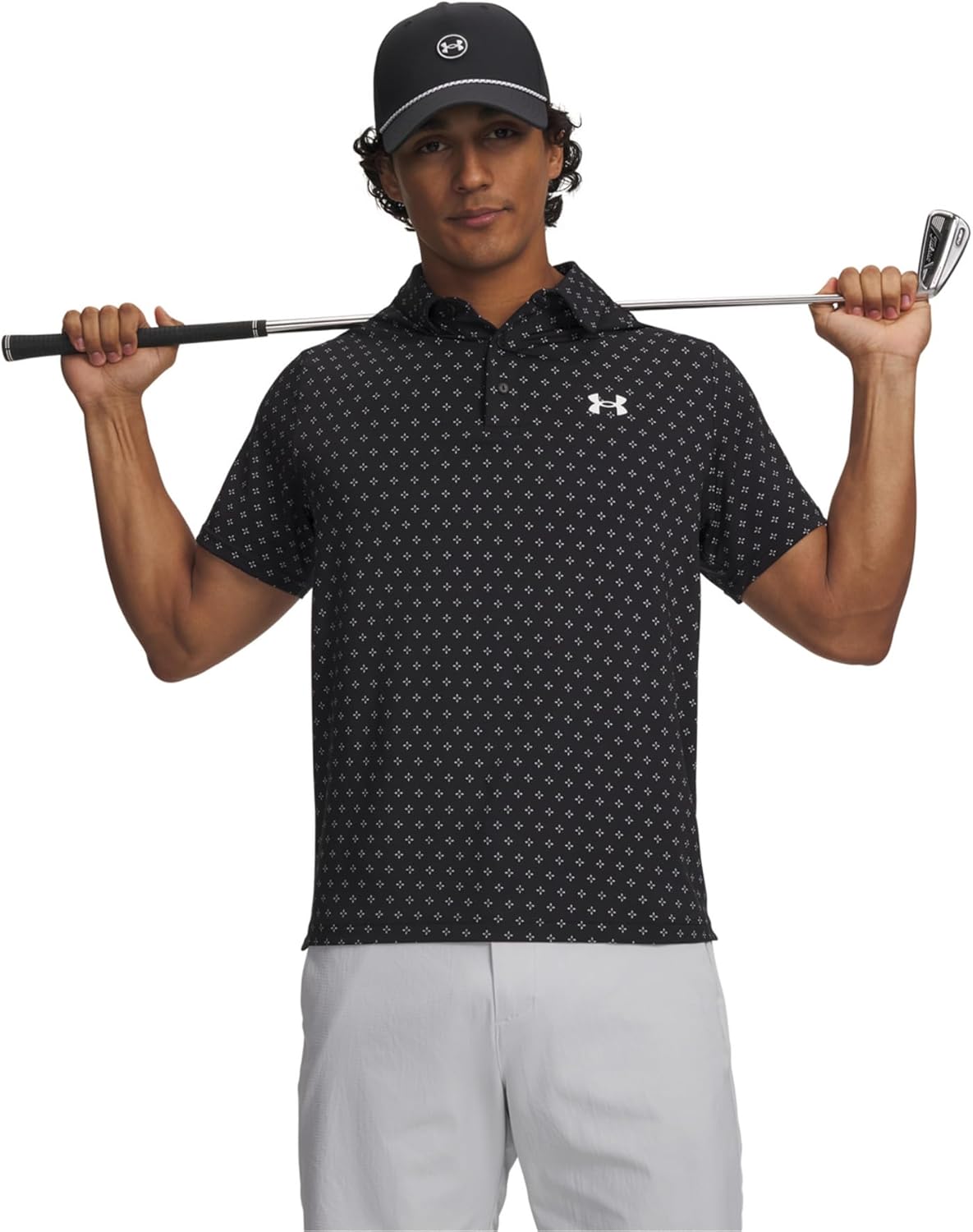 

Поло Under Armour UA Playoff 3.0 с принтом, белый/черный