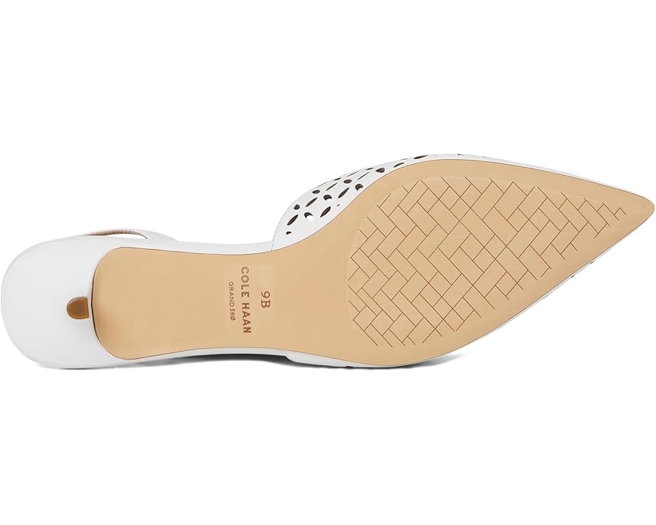 Балетки Cole Haan Gilda Pumps, цвет White Perforated Leather — фото 3