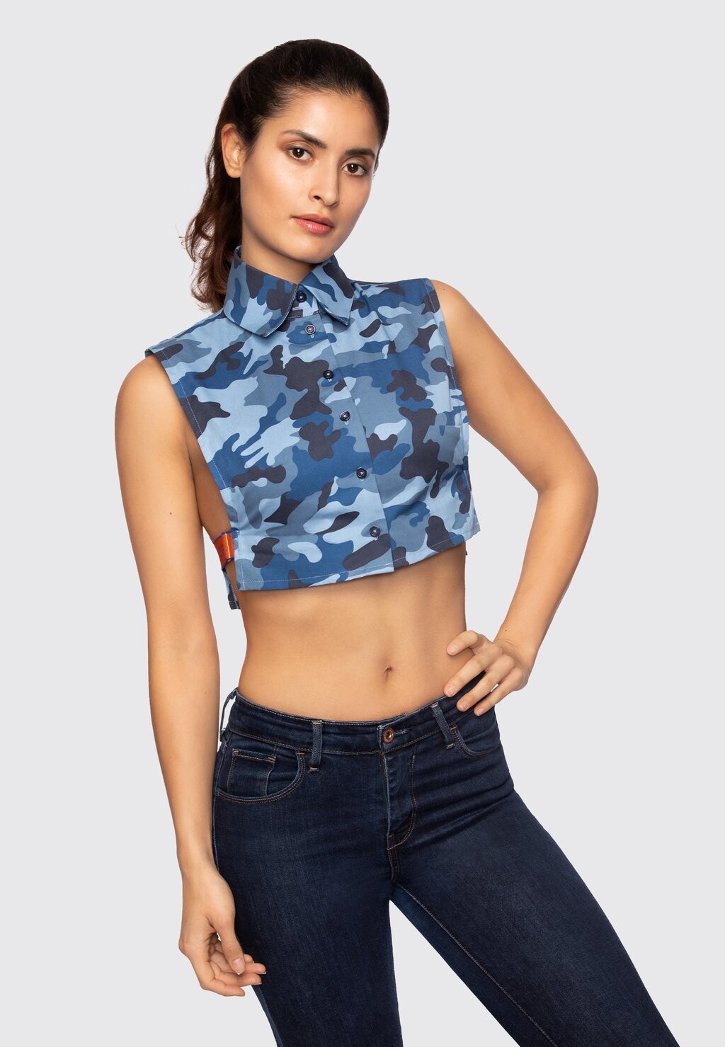 

Блузка-рубашка CARLA Kragnart, цвет blau camouflage