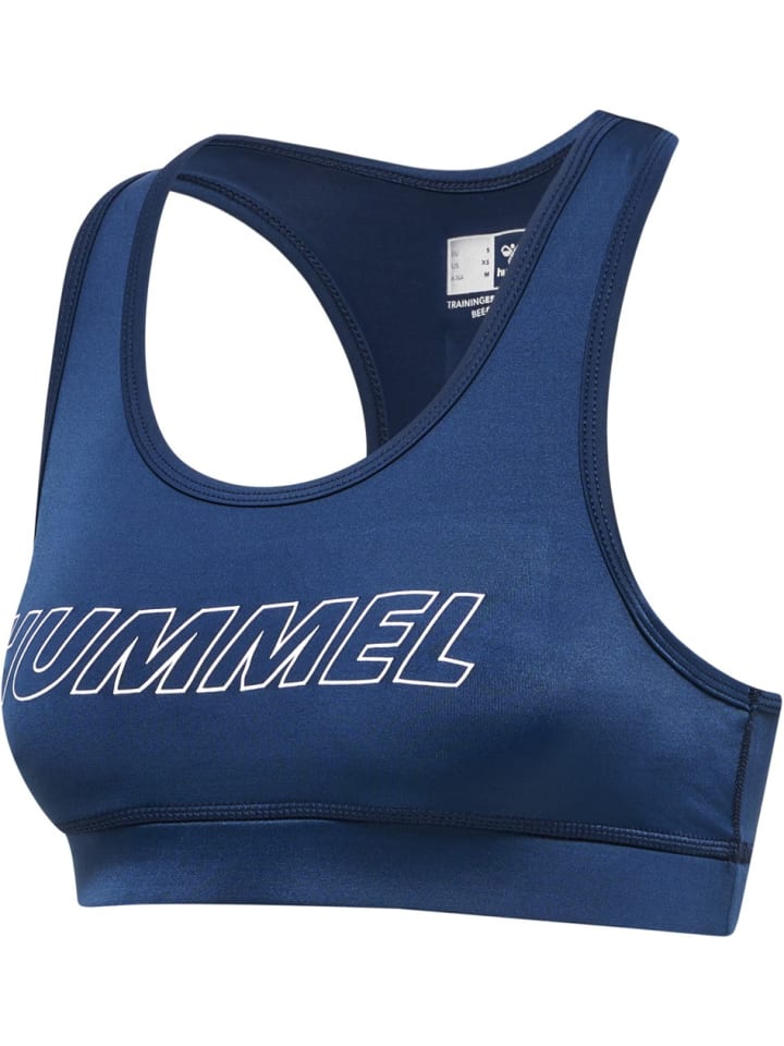 

Спортивный бюстгальтер синего цвета Hummel