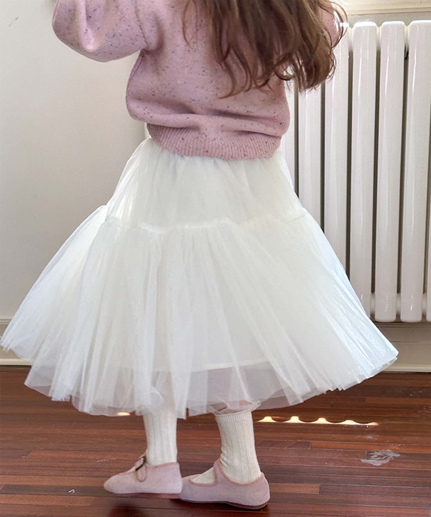 Юбка из тюля Aimoha Kids, white — фото 4